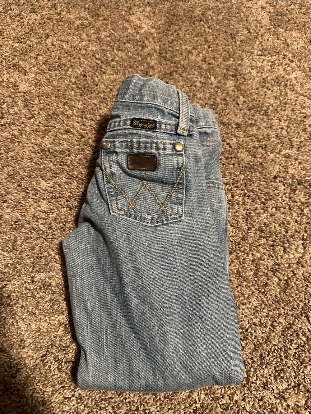 Boys Wrangler Light Blue Boot Cut Jeans